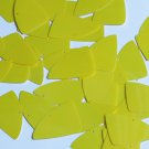 Fishscale Fin Sequin 1.5" Yellow Opaque Glossy High Shine Couture Paillettes