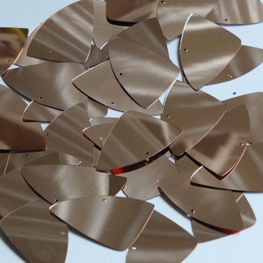 Fishscale Fin Sequin 1.5" Rose Gold Metallic Loose Couture Paillettes