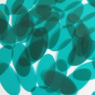 Oval Sequin 1.5" Deep Teal Blue Green See-Thru Gloss Matte Reversible Paillettes