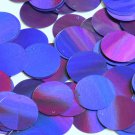 Round Sequin 24mm Deep Purple Lazersheen Reflective Metallic Couture Paillettes