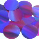 Round Sequin 50mm Deep Purple Lazersheen Reflective Metallic Couture Paillettes