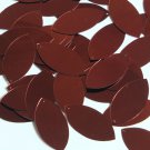 Navette Leaf Sequin 1.5" Chestnut Brown Metallic Loose Couture Paillettes