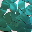 Navette Leaf Sequin 1.5" Teal Green Metallic Loose Couture Paillettes