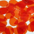 Teardrop Sequin 1.5" Orange Transparent Glossy See-Thru Loose Couture Paillettes