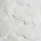 Navette Leaf Sequin 1.5" Oyster White See-Thru Gloss Matte Reversible Paillettes