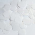 Round Sequin 24mm Milky White Transparent Glossy and Matte Reversible Paillettes