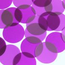 Round Sequin 40mm Purple Amethyst Transparent Glossy Matte Reversible Paillettes