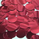 Round Sequin 24mm (1") Red Wine Metallic Loose Couture Paillettes