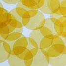 Round Sequin 40mm Yellow Citrine Transparent Glossy See-Thru Couture Paillettes