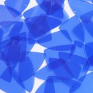 Fishscale Fin Sequin 1.5" Royal Blue Transparent Glossy See-Thru Loose Paillette