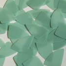 Fishscale Fin Sequin 1.5" Seafoam Blue Green Transparent Satin Matte Reversible
