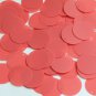 Round Sequin 24mm Coral Orange Matte Satin Transparent Loose Couture Paillettes