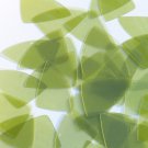 Fishscale Fin Sequin 1.5" Green Apple See-Thru Gloss Matte Reversible Paillettes
