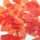 Fishscale Fin Sequin 1.5" Orange Transparent Glossy Matte Reversible Paillettes