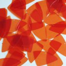 Fishscale Fin Sequin 1.5" Orange Transparent Glossy See-Thru Couture Paillettes