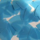 Fishscale Fin Sequin 1.5" Blue Cornflower Transparent Glossy Matte Reversible