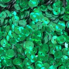 6mm Round Sequins Green Prism Reflective Metallic Loose Paillettes. Made in USA