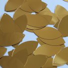 Navette Leaf Sequin 1.5" Very Deep Gold Metallic Loose Couture Paillettes