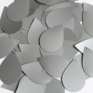 Teardrop Sequin 1.5" Silver Gray Metallic Opaque Vinyl Loose Couture Paillettes