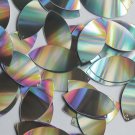 Navette Leaf Sequin 1.5" Silver Laser Light Show Metallic Couture Paillettes
