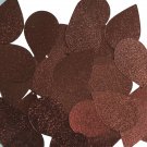 Navette Leaf Sequin 1.5" Bronze Brown Metallic Embossed Texture Loose Paillettes