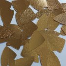 Fishscale Fin Sequin 1.5" Gold Metallic Embossed Texture Loose Couture Paillette