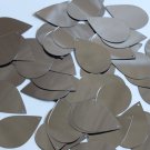 Teardrop Sequin 1.5" Hematite Shiny Gray Metallic Loose Couture Paillettes