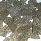Fishscale Fin Sequin 1.5" Sand Beige Gold Metallic Sparkle Glitter Texture
