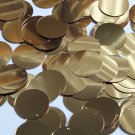 Round Sequin 24mm (1") Rich Gold Metallic Loose Couture Paillettes
