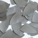 Fishscale Fin Sequin 1.5" Silver Gray Metallic Opaque Vinyl Couture Paillettes