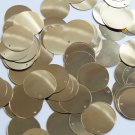 Round Sequin 24mm (1") Light Gold Metallic Loose Couture Paillettes