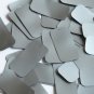 Rectangle Sequin 1.5" x .75" Silver Gray Metallic Opaque Vinyl Couture Paillette
