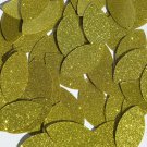 Navette Leaf Sequin 1.5" Yellow Metallic Sparkle Glitter Texture Paillettes
