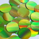 Round Sequin 40mm Lime Green Lazersheen Reflective Metallic Couture Paillettes