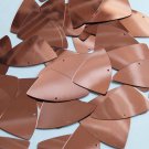 Fishscale Fin Sequin 1.5" Copper Rose Metallic Loose Couture Paillettes