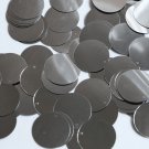 Round Sequin 24mm (1") Hematite Shiny Gray Metallic Loose Couture Paillettes