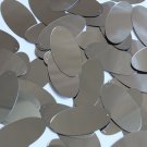 Oval Sequin 1.5" Hematite Shiny Gray Metallic Loose Couture Paillettes