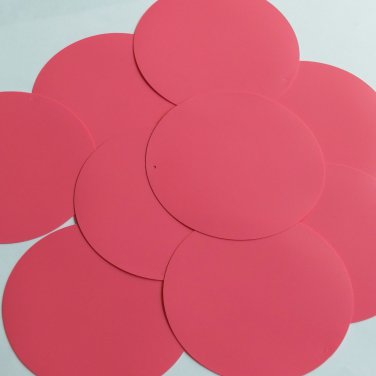 Round Sequin 70mm Bubblegum Pink Opaque Vinyl Loose Couture Paillettes