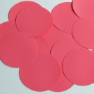 Round Sequin 60mm Bubblegum Pink Opaque Vinyl Loose Couture Paillettes