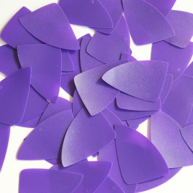 Fishscale Fin Sequin 1.5" Purple Opaque Vinyl Loose Couture Paillettes