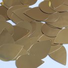 Teardrop Sequin 1.5" Light Gold Metallic Loose Couture Paillettes