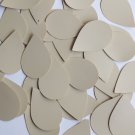 Teardrop Sequin 1.5" Beige Tan Opaque Vinyl Loose Couture Paillettes