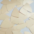Fishscale Fin Sequin 1.5" Champagne Ivory Beige Opaque Satin Pearl Paillettes