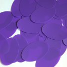 Oval Sequin 2" Purple Opaque Vinyl Loose Couture Paillettes