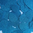 Teardrop Sequin 1.5" Dk Turquoise Blue Metallic Sparkle Glitter Texture Pailette