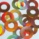 Donut Ring Sequin 1.5" Copper Lazersheen Reflective Metallic Couture Paillettes