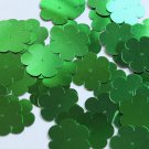 Flower Sequin 1" / 25mm Green Metallic Loose Couture Paillettes