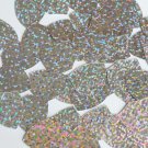 Shield Sequin 1" Silver Hologram Glitter Sparkle Metallic Couture Paillettes