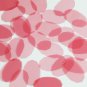 Facet Gem Oval Sequin 1.25" Pink Transparent Glossy Matte Reversible Paillettes