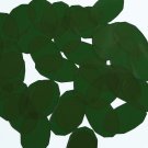 Facet Gem Oval Sequin 1.25" Deep Dark Green Transparent Glossy See-Thru Pailette